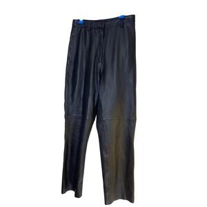 VEDA-Reformation Lambs Leather Crop Pants